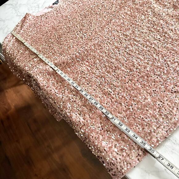 Boohoo Pink Sequin Mini Dress - Picture 12 of 13